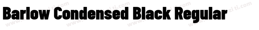 Barlow Condensed Black Regular字体转换